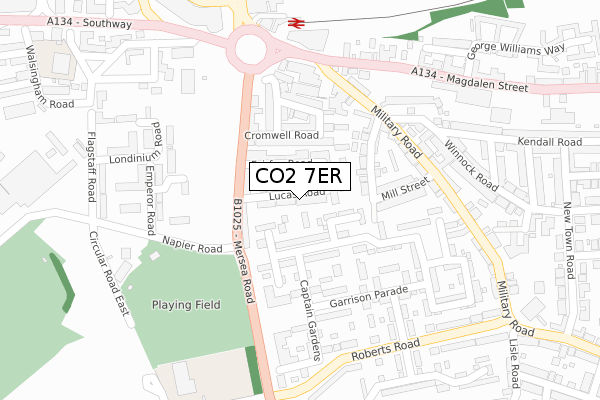 CO2 7ER map - large scale - OS Open Zoomstack (Ordnance Survey)