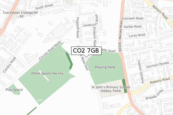 CO2 7GB map - large scale - OS Open Zoomstack (Ordnance Survey)