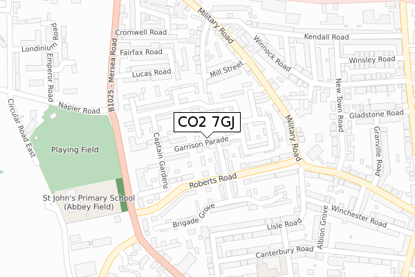 CO2 7GJ map - large scale - OS Open Zoomstack (Ordnance Survey)