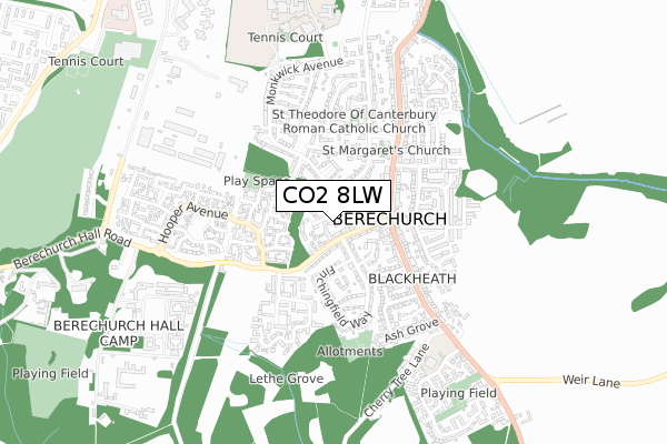 CO2 8LW map - small scale - OS Open Zoomstack (Ordnance Survey) CO2 8LW map - small scale - OS Open Zoomstack (Ordnance Survey)