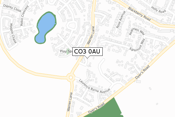 CO3 0AU map - large scale - OS Open Zoomstack (Ordnance Survey) CO3 0AU map - large scale - OS Open Zoomstack (Ordnance Survey)