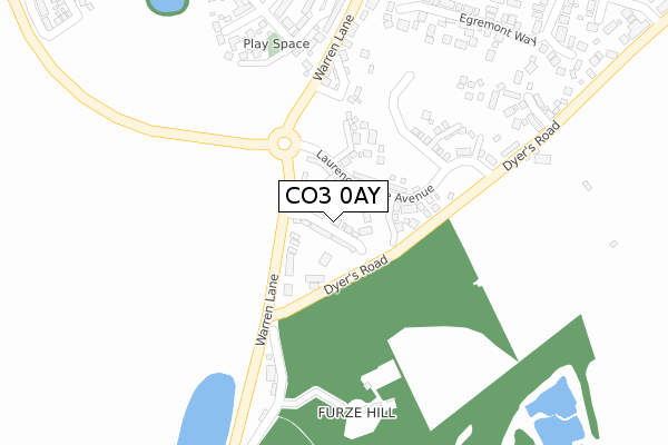 CO3 0AY map - large scale - OS Open Zoomstack (Ordnance Survey) CO3 0AY map - large scale - OS Open Zoomstack (Ordnance Survey)