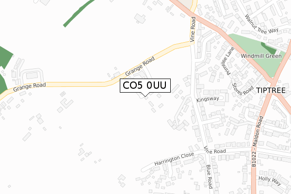 CO5 0UU map - large scale - OS Open Zoomstack (Ordnance Survey) CO5 0UU map - large scale - OS Open Zoomstack (Ordnance Survey)