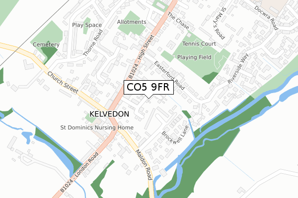 CO5 9FR map - large scale - OS Open Zoomstack (Ordnance Survey) CO5 9FR map - large scale - OS Open Zoomstack (Ordnance Survey)