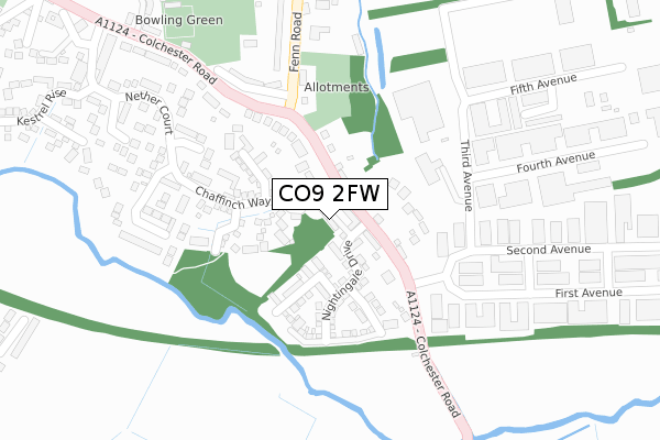 CO9 2FW map - large scale - OS Open Zoomstack (Ordnance Survey) CO9 2FW map - large scale - OS Open Zoomstack (Ordnance Survey)
