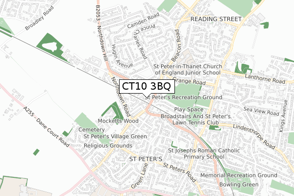 CT10 3BQ map - small scale - OS Open Zoomstack (Ordnance Survey) CT10 3BQ map - small scale - OS Open Zoomstack (Ordnance Survey)
