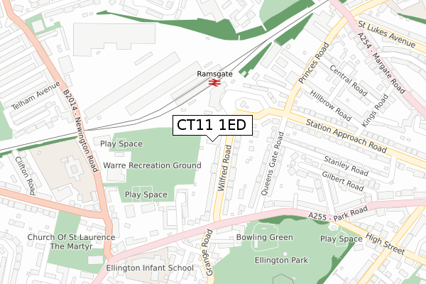 CT11 1ED map - large scale - OS Open Zoomstack (Ordnance Survey) CT11 1ED map - large scale - OS Open Zoomstack (Ordnance Survey)