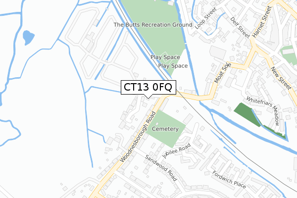 CT13 0FQ map - large scale - OS Open Zoomstack (Ordnance Survey) CT13 0FQ map - large scale - OS Open Zoomstack (Ordnance Survey)