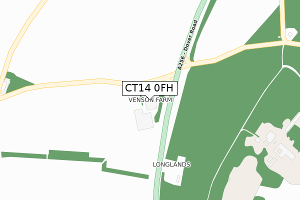 CT14 0FH map - large scale - OS Open Zoomstack (Ordnance Survey) CT14 0FH map - large scale - OS Open Zoomstack (Ordnance Survey)