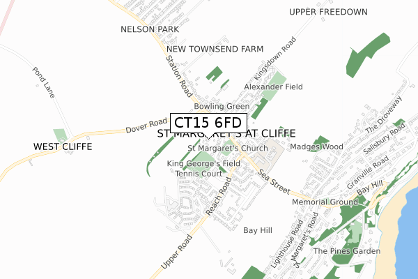CT15 6FD map - small scale - OS Open Zoomstack (Ordnance Survey) CT15 6FD map - small scale - OS Open Zoomstack (Ordnance Survey)