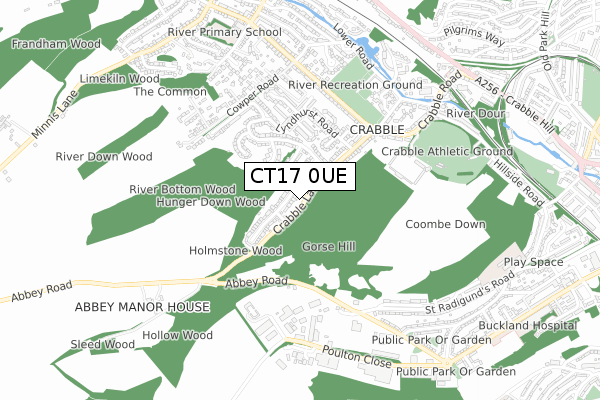 CT17 0UE map - small scale - OS Open Zoomstack (Ordnance Survey) CT17 0UE map - small scale - OS Open Zoomstack (Ordnance Survey)