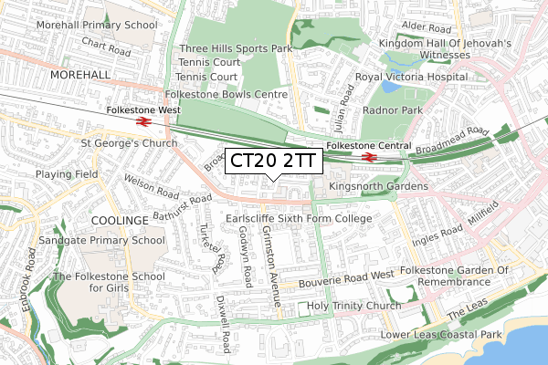 CT20 2TT map - small scale - OS Open Zoomstack (Ordnance Survey) CT20 2TT map - small scale - OS Open Zoomstack (Ordnance Survey)