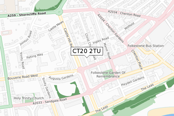 CT20 2TU map - large scale - OS Open Zoomstack (Ordnance Survey) CT20 2TU map - large scale - OS Open Zoomstack (Ordnance Survey)