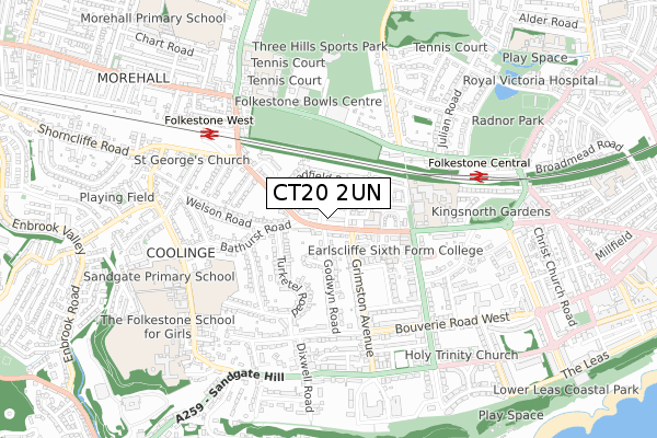 CT20 2UN map - small scale - OS Open Zoomstack (Ordnance Survey) CT20 2UN map - small scale - OS Open Zoomstack (Ordnance Survey)