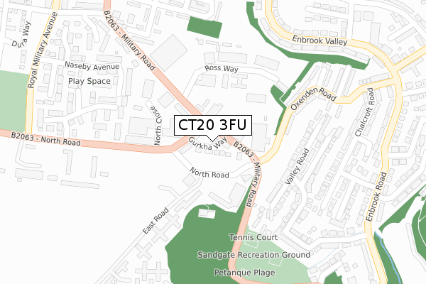 CT20 3FU map - large scale - OS Open Zoomstack (Ordnance Survey) CT20 3FU map - large scale - OS Open Zoomstack (Ordnance Survey)
