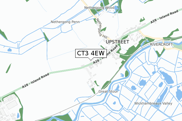 CT3 4EW map - small scale - OS Open Zoomstack (Ordnance Survey) CT3 4EW map - small scale - OS Open Zoomstack (Ordnance Survey)