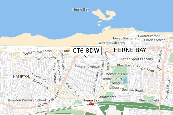 CT6 8DW map - small scale - OS Open Zoomstack (Ordnance Survey) CT6 8DW map - small scale - OS Open Zoomstack (Ordnance Survey)