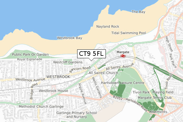 CT9 5FL map - small scale - OS Open Zoomstack (Ordnance Survey) CT9 5FL map - small scale - OS Open Zoomstack (Ordnance Survey)