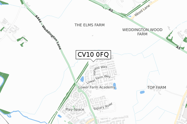 CV10 0FQ map - small scale - OS Open Zoomstack (Ordnance Survey) CV10 0FQ map - small scale - OS Open Zoomstack (Ordnance Survey)