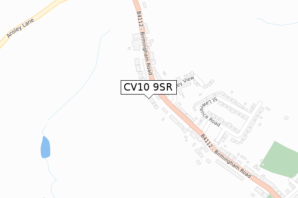 CV10 9SR map - large scale - OS Open Zoomstack (Ordnance Survey)