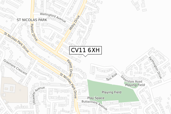 CV11 6XH map - large scale - OS Open Zoomstack (Ordnance Survey) CV11 6XH map - large scale - OS Open Zoomstack (Ordnance Survey)