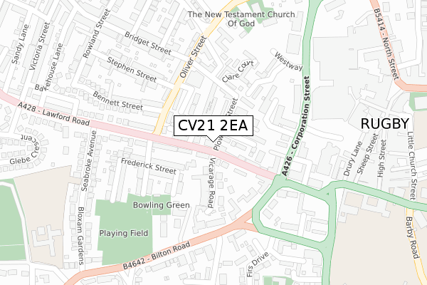 CV21 2EA map - large scale - OS Open Zoomstack (Ordnance Survey) CV21 2EA map - large scale - OS Open Zoomstack (Ordnance Survey)