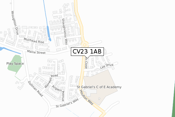 CV23 1AB map - large scale - OS Open Zoomstack (Ordnance Survey) CV23 1AB map - large scale - OS Open Zoomstack (Ordnance Survey)
