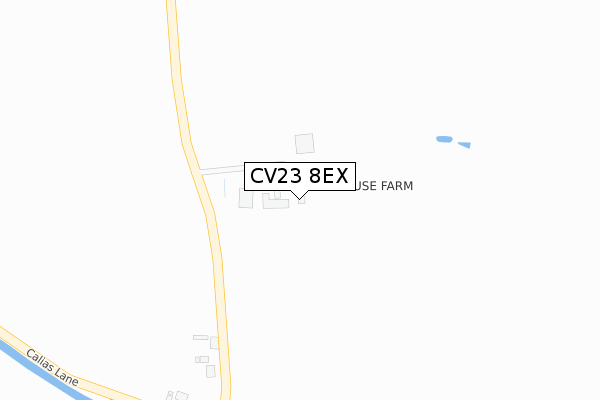 CV23 8EX map - large scale - OS Open Zoomstack (Ordnance Survey)