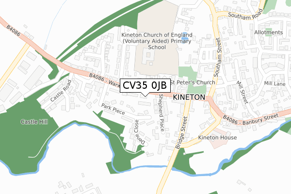 CV35 0JB map - large scale - OS Open Zoomstack (Ordnance Survey) CV35 0JB map - large scale - OS Open Zoomstack (Ordnance Survey)