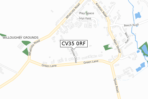 CV35 0RF map - large scale - OS Open Zoomstack (Ordnance Survey) CV35 0RF map - large scale - OS Open Zoomstack (Ordnance Survey)