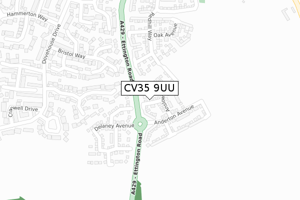 CV35 9UU map - large scale - OS Open Zoomstack (Ordnance Survey) CV35 9UU map - large scale - OS Open Zoomstack (Ordnance Survey)