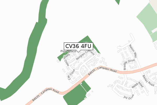 CV36 4FU map - large scale - OS Open Zoomstack (Ordnance Survey) CV36 4FU map - large scale - OS Open Zoomstack (Ordnance Survey)
