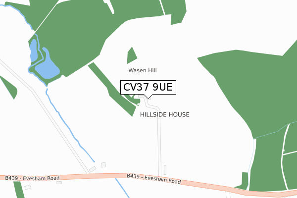 CV37 9UE map - large scale - OS Open Zoomstack (Ordnance Survey) CV37 9UE map - large scale - OS Open Zoomstack (Ordnance Survey)
