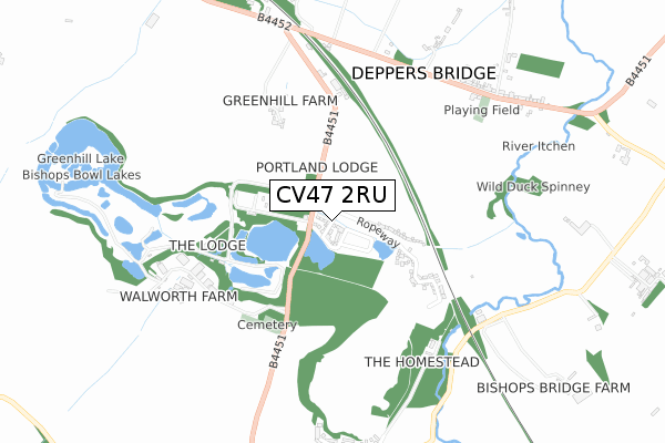 CV47 2RU map - small scale - OS Open Zoomstack (Ordnance Survey) CV47 2RU map - small scale - OS Open Zoomstack (Ordnance Survey)