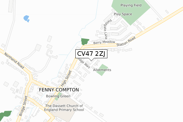 CV47 2ZJ map - large scale - OS Open Zoomstack (Ordnance Survey) CV47 2ZJ map - large scale - OS Open Zoomstack (Ordnance Survey)