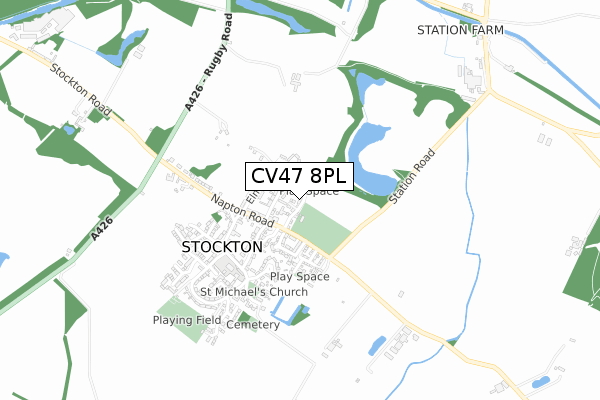 CV47 8PL map - small scale - OS Open Zoomstack (Ordnance Survey) CV47 8PL map - small scale - OS Open Zoomstack (Ordnance Survey)