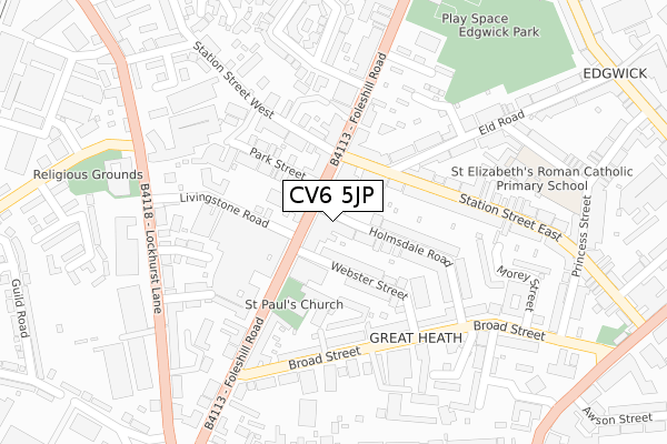 CV6 5JP map - large scale - OS Open Zoomstack (Ordnance Survey) CV6 5JP map - large scale - OS Open Zoomstack (Ordnance Survey)