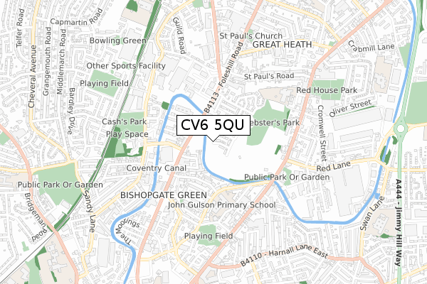 CV6 5QU map - small scale - OS Open Zoomstack (Ordnance Survey) CV6 5QU map - small scale - OS Open Zoomstack (Ordnance Survey)