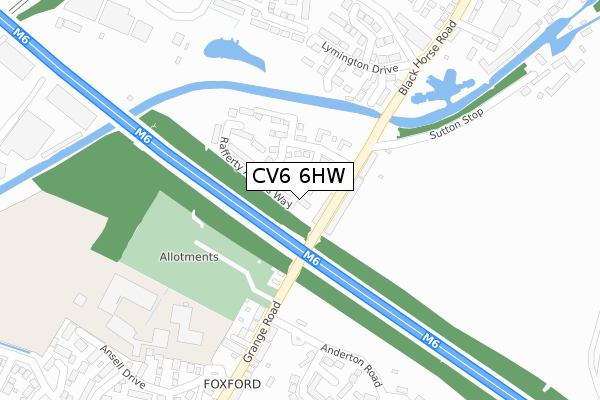 CV6 6HW map - large scale - OS Open Zoomstack (Ordnance Survey) CV6 6HW map - large scale - OS Open Zoomstack (Ordnance Survey)