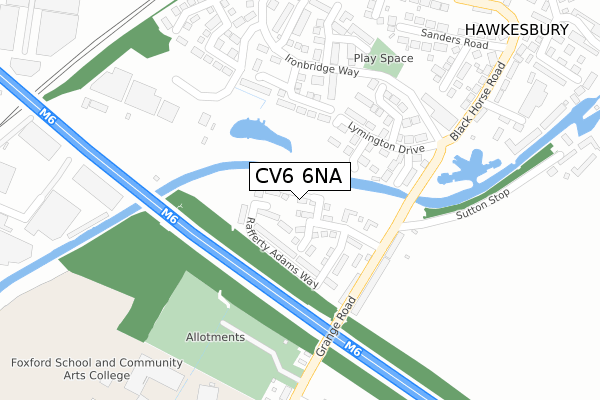 CV6 6NA map - large scale - OS Open Zoomstack (Ordnance Survey) CV6 6NA map - large scale - OS Open Zoomstack (Ordnance Survey)