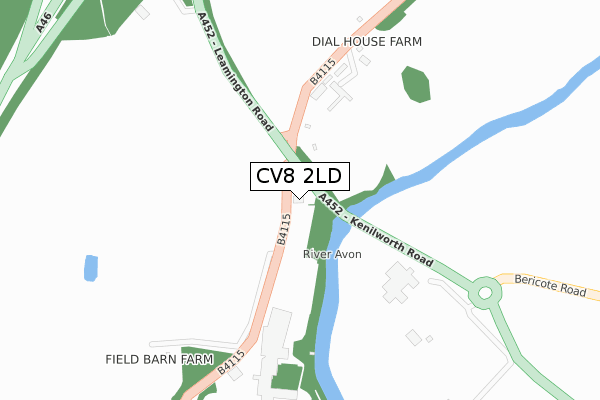 CV8 2LD map - large scale - OS Open Zoomstack (Ordnance Survey) CV8 2LD map - large scale - OS Open Zoomstack (Ordnance Survey)