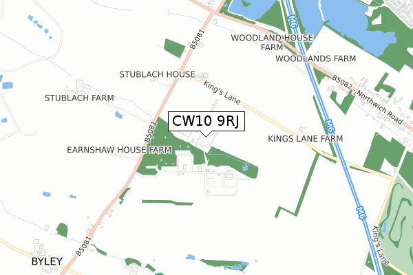 CW10 9RJ map - small scale - OS Open Zoomstack (Ordnance Survey) CW10 9RJ map - small scale - OS Open Zoomstack (Ordnance Survey)