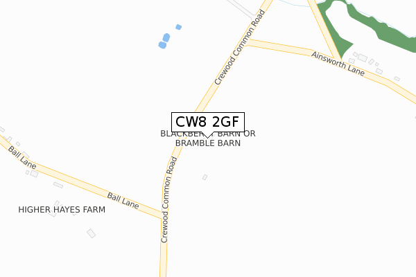 CW8 2GF map - large scale - OS Open Zoomstack (Ordnance Survey) CW8 2GF map - large scale - OS Open Zoomstack (Ordnance Survey)
