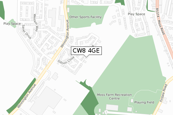 CW8 4GE map - large scale - OS Open Zoomstack (Ordnance Survey) CW8 4GE map - large scale - OS Open Zoomstack (Ordnance Survey)