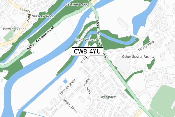 CW8 4YU map - large scale - OS Open Zoomstack (Ordnance Survey) CW8 4YU map - large scale - OS Open Zoomstack (Ordnance Survey)