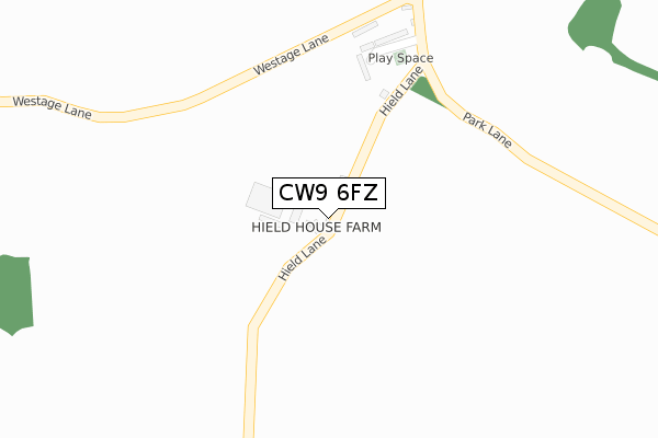 CW9 6FZ map - large scale - OS Open Zoomstack (Ordnance Survey) CW9 6FZ map - large scale - OS Open Zoomstack (Ordnance Survey)