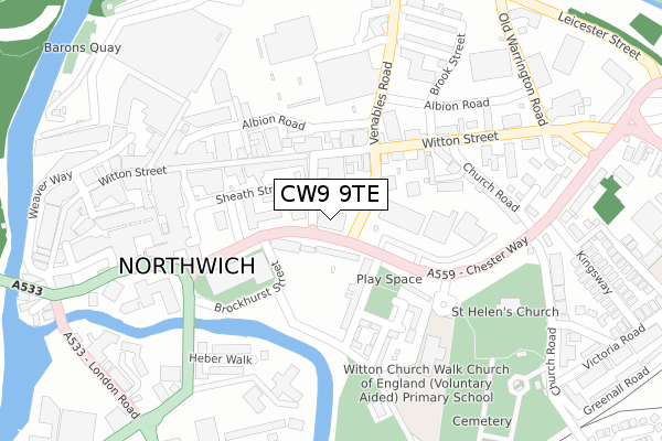 CW9 9TE map - large scale - OS Open Zoomstack (Ordnance Survey) CW9 9TE map - large scale - OS Open Zoomstack (Ordnance Survey)