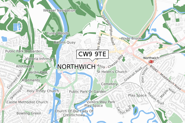 CW9 9TE map - small scale - OS Open Zoomstack (Ordnance Survey) CW9 9TE map - small scale - OS Open Zoomstack (Ordnance Survey)
