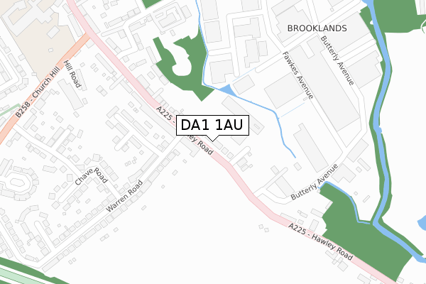 DA1 1AU map - large scale - OS Open Zoomstack (Ordnance Survey) DA1 1AU map - large scale - OS Open Zoomstack (Ordnance Survey)