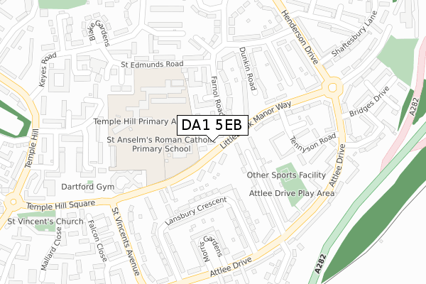 DA1 5EB map - large scale - OS Open Zoomstack (Ordnance Survey) DA1 5EB map - large scale - OS Open Zoomstack (Ordnance Survey)
